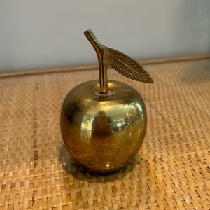 Vintage Apple Shaped Brass Metal bell